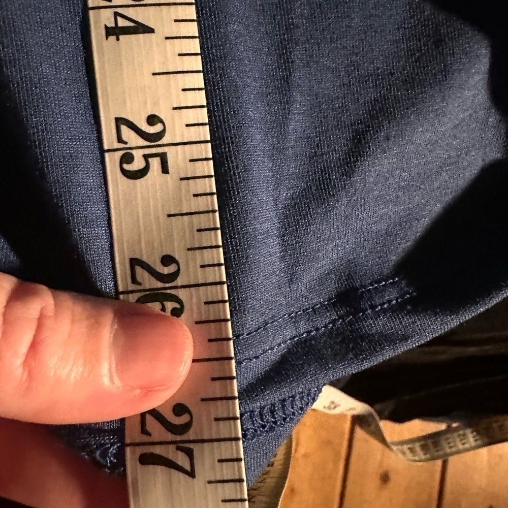 Lularoe 3X solid blue Gigi shirt sleeve t shirt top. NWT. Fitted.Sleeve to elbow - Picture 6 of 7